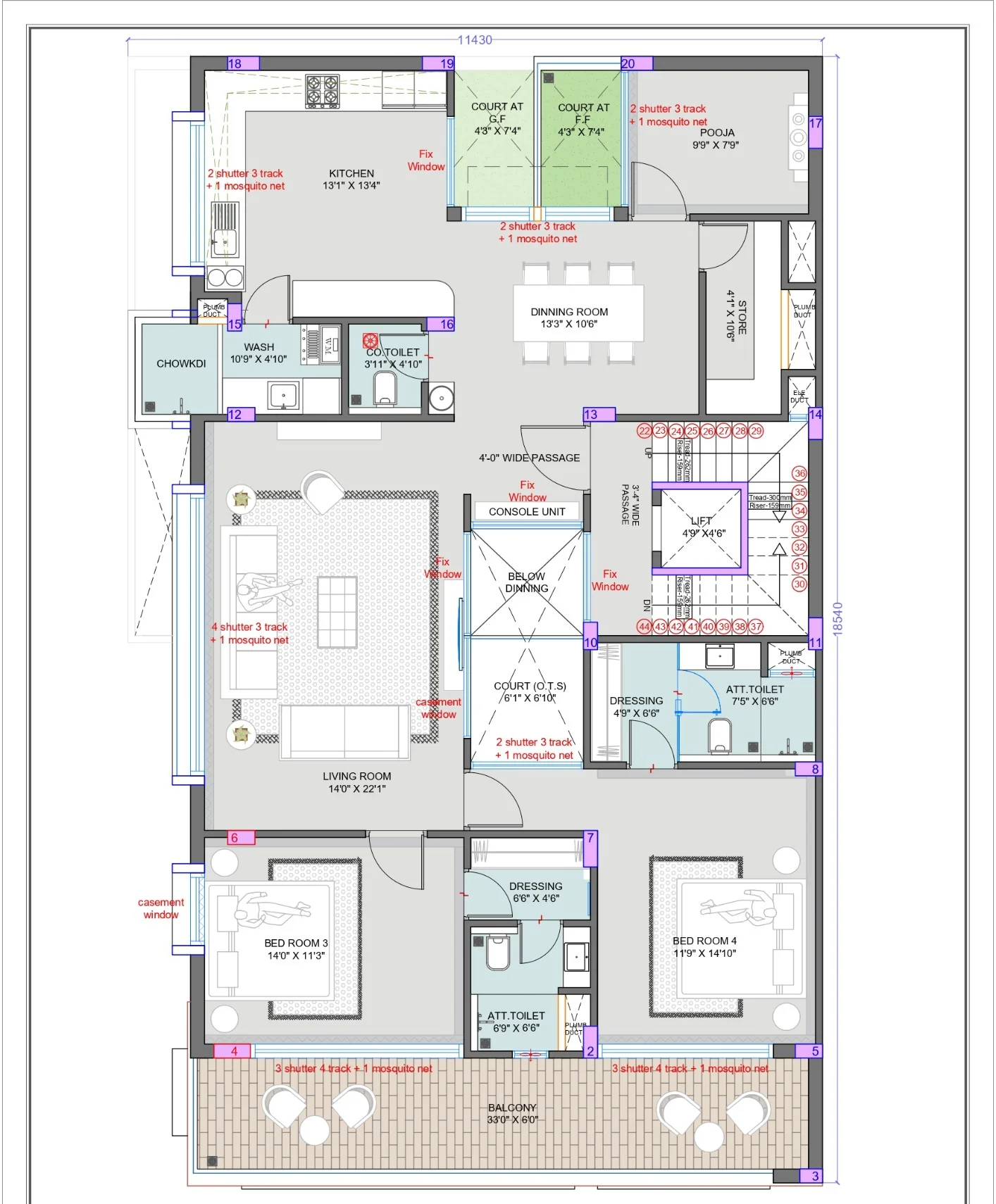 Asaṁvṛta first floor plan