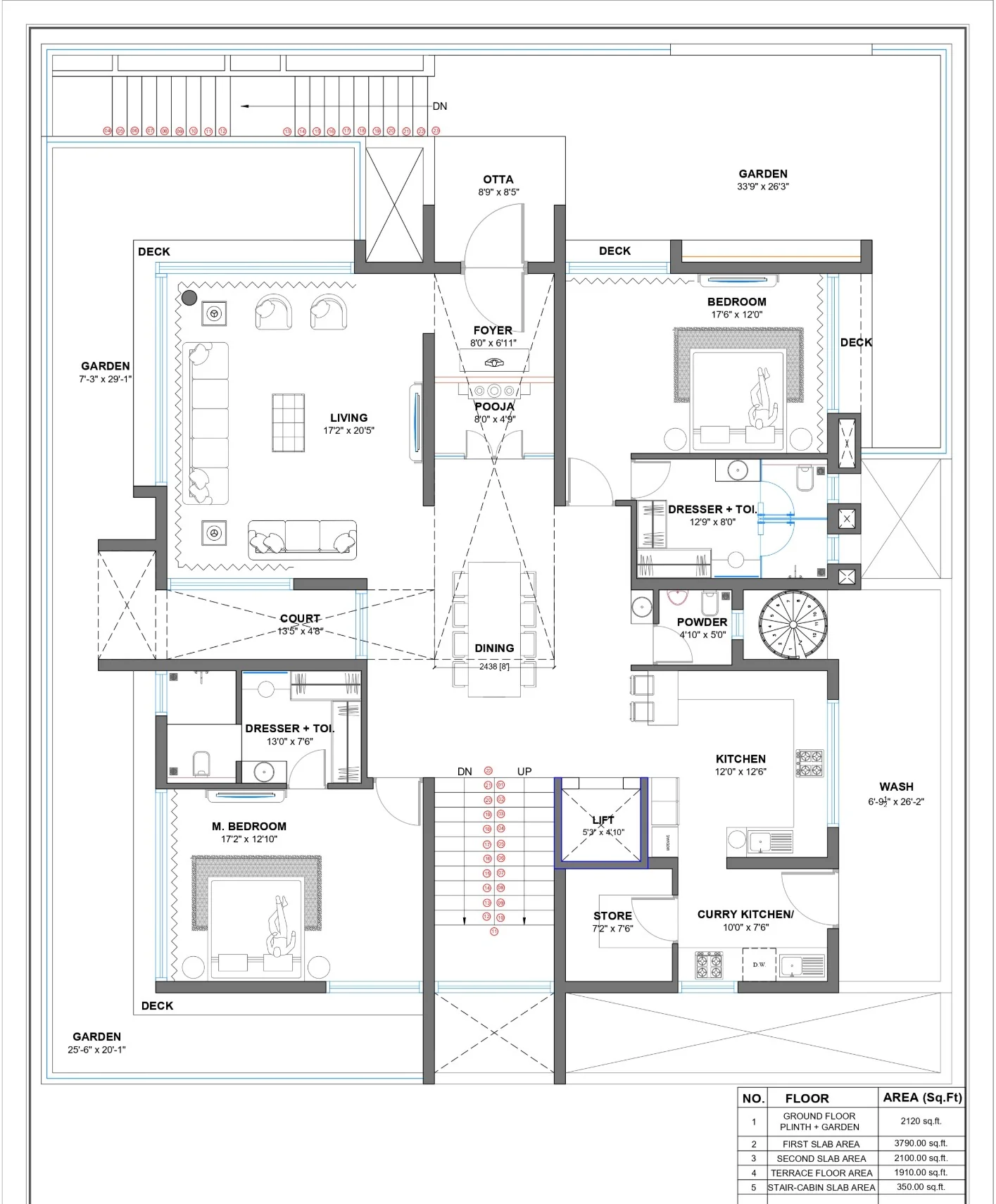Jālikā first floor plan