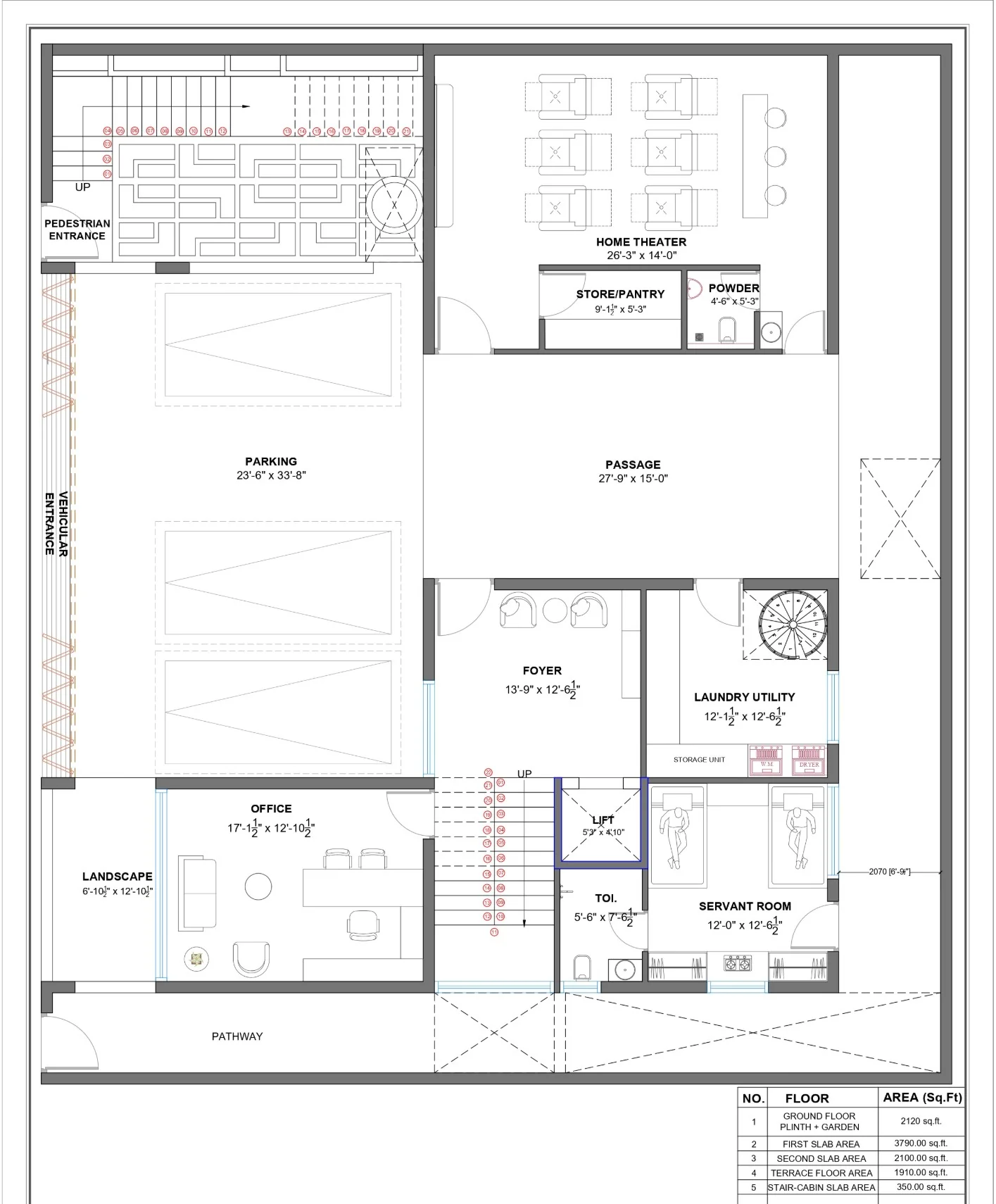 Jālikā ground floor plan