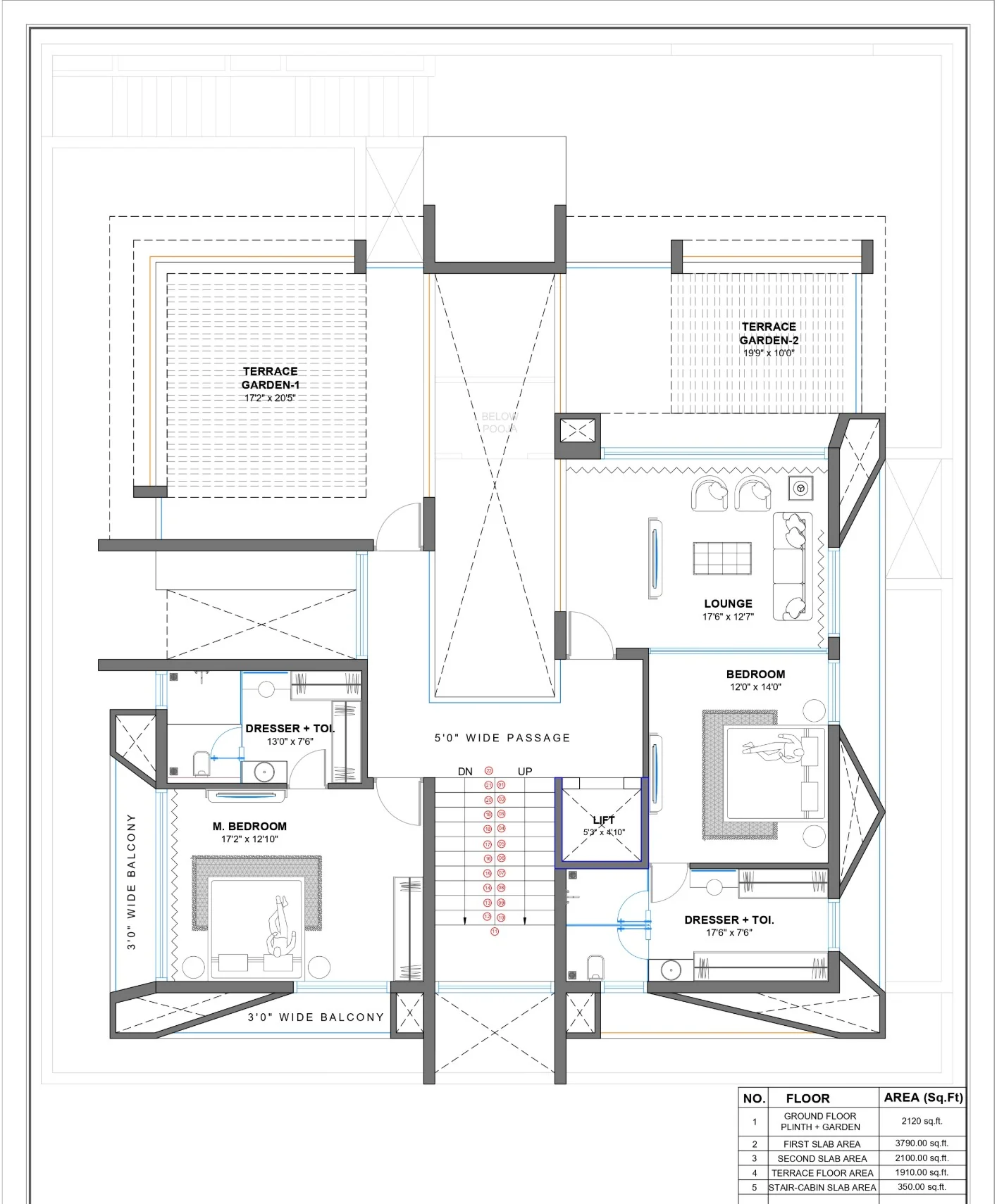 Jālikā second floor plan