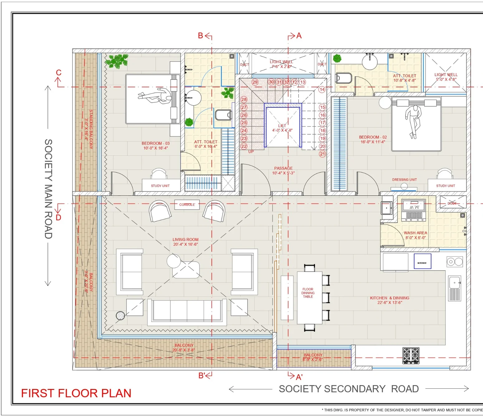 Ṛju first floor plan