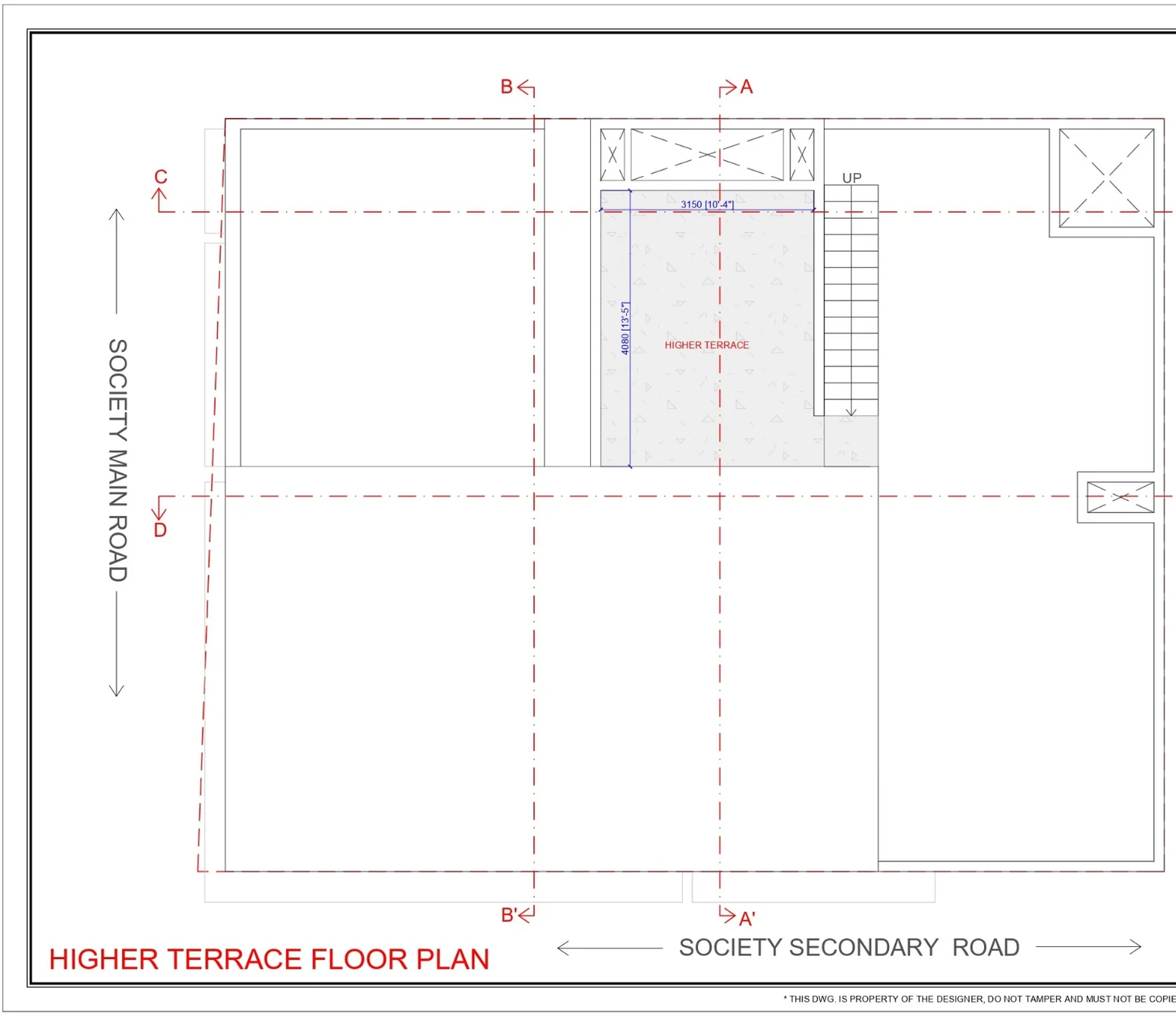 Ṛju higher terrace floor plan