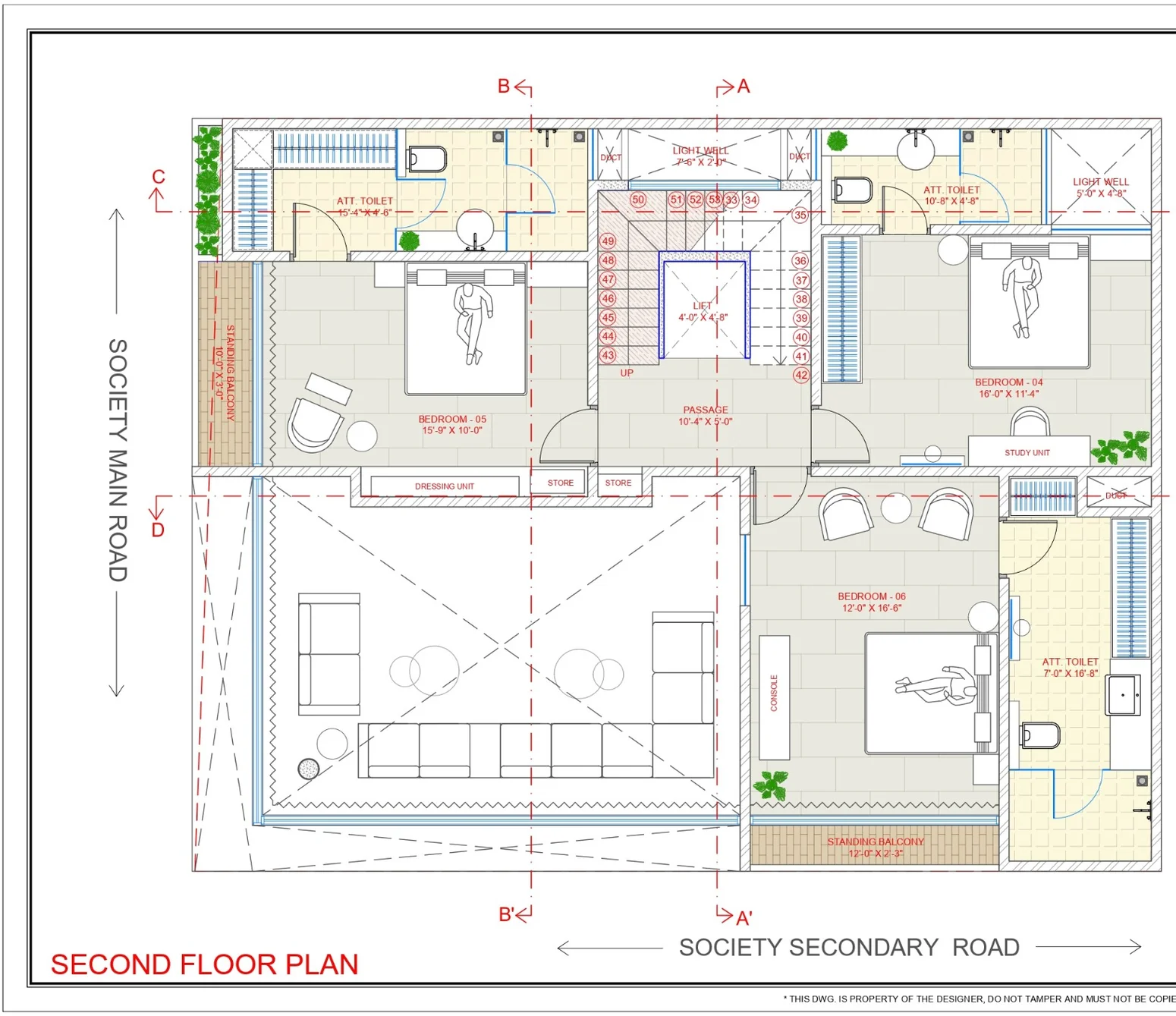 Ṛju second floor plan