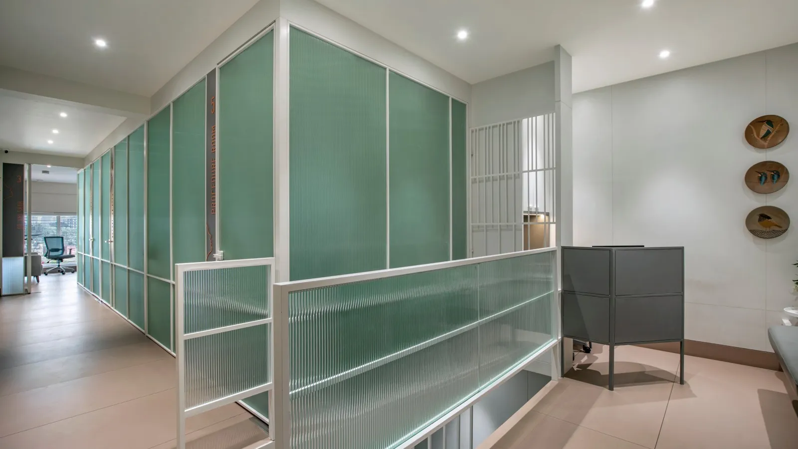 Shah Clinic procedure-room corridor