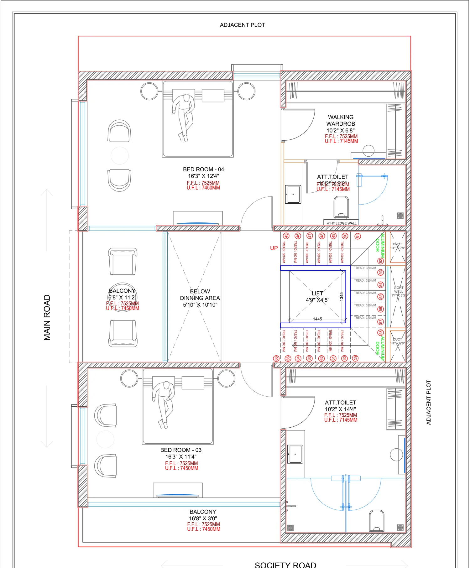 Vallabh Nivas second floor plan