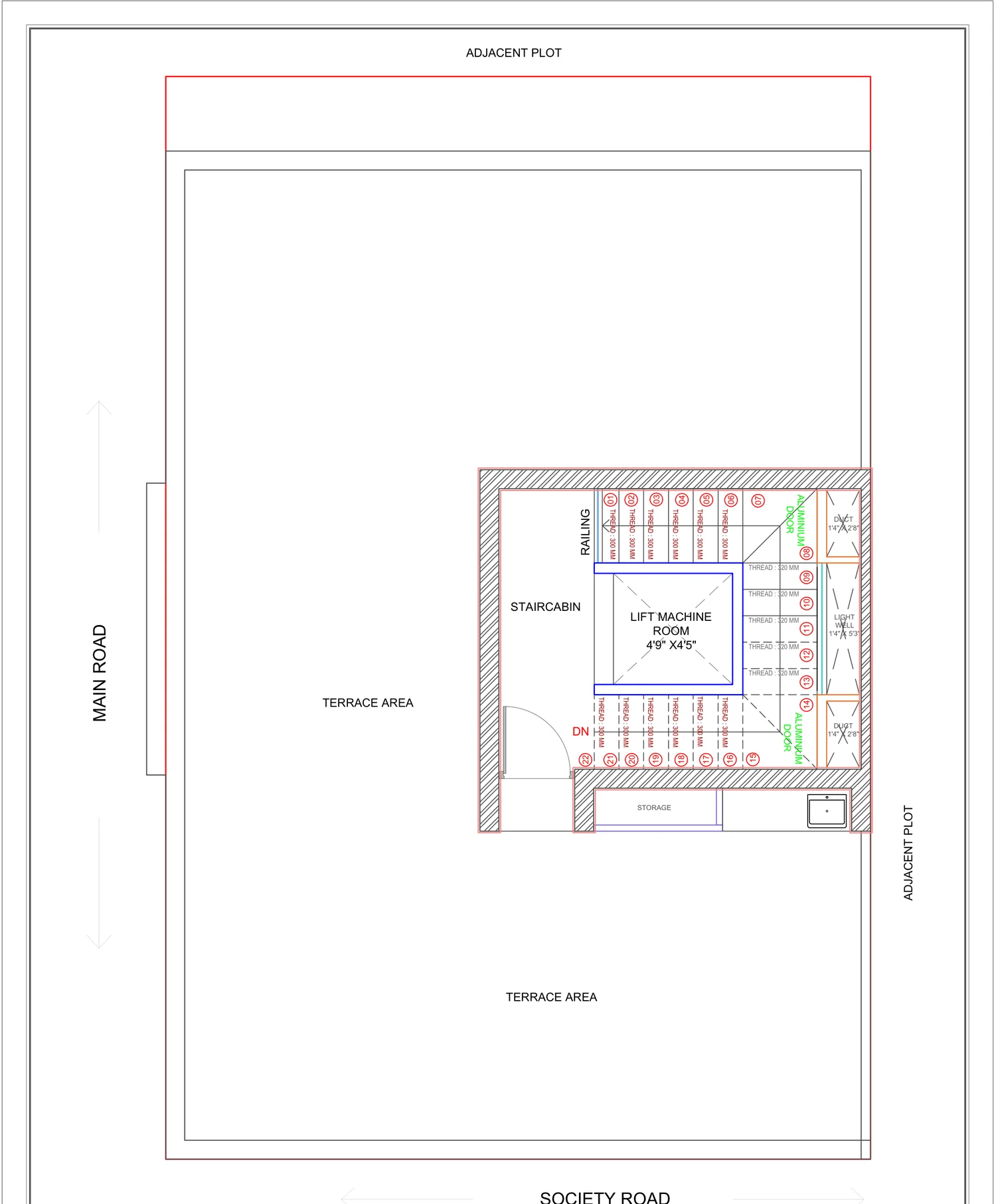 Vallabh Nivas terrace floor plan