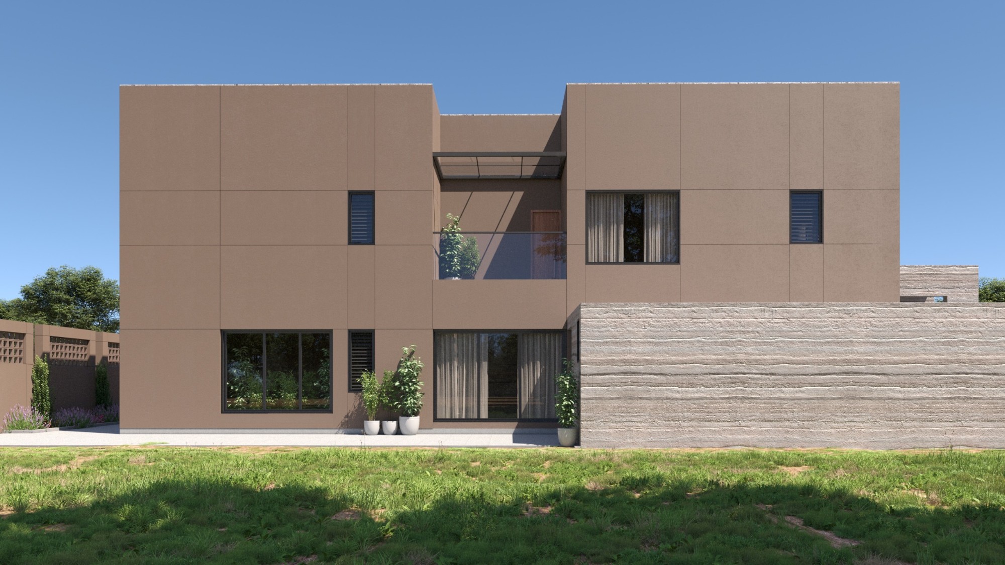 Vālukā, rear elevation