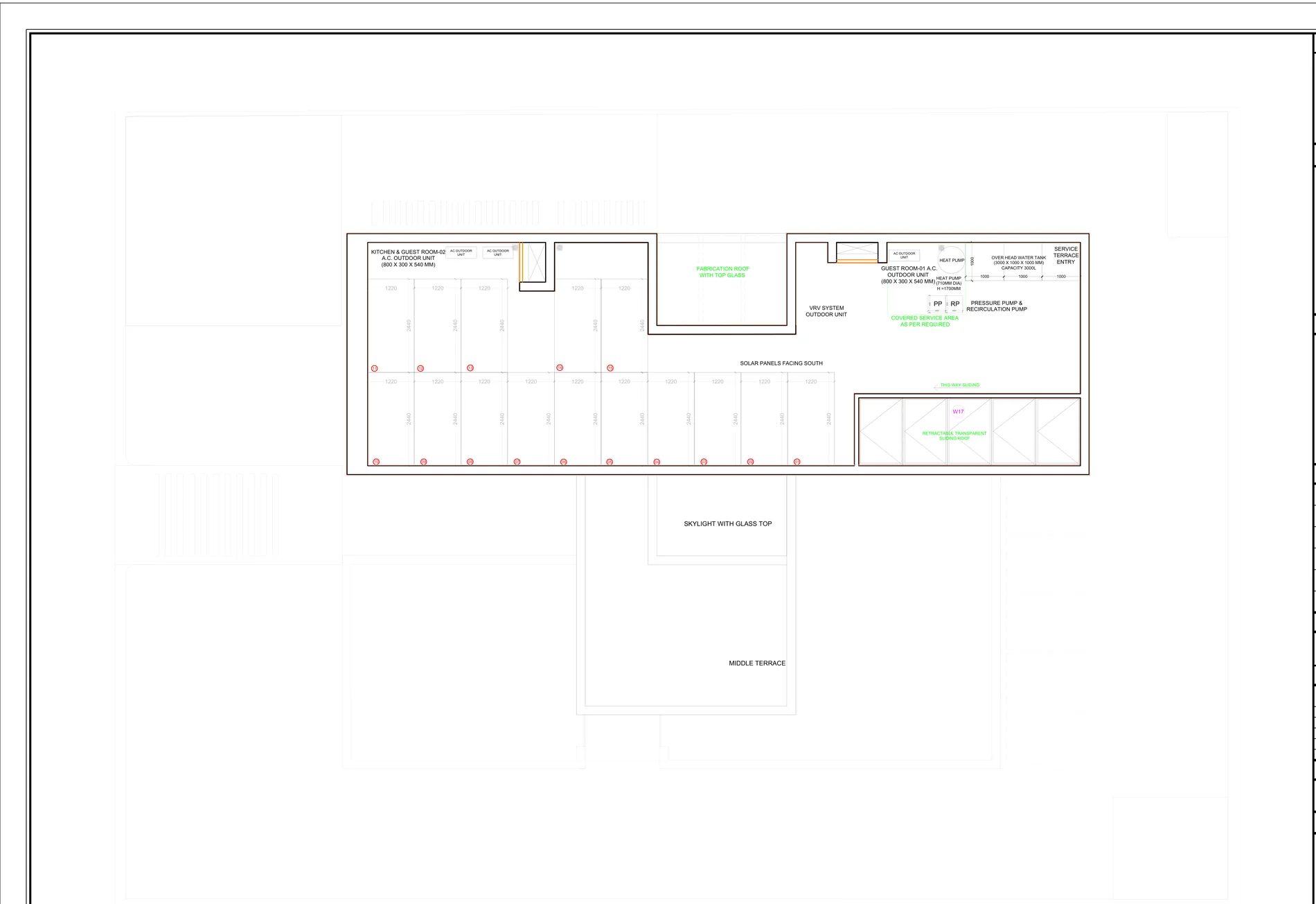Vālukā terrace floor plan