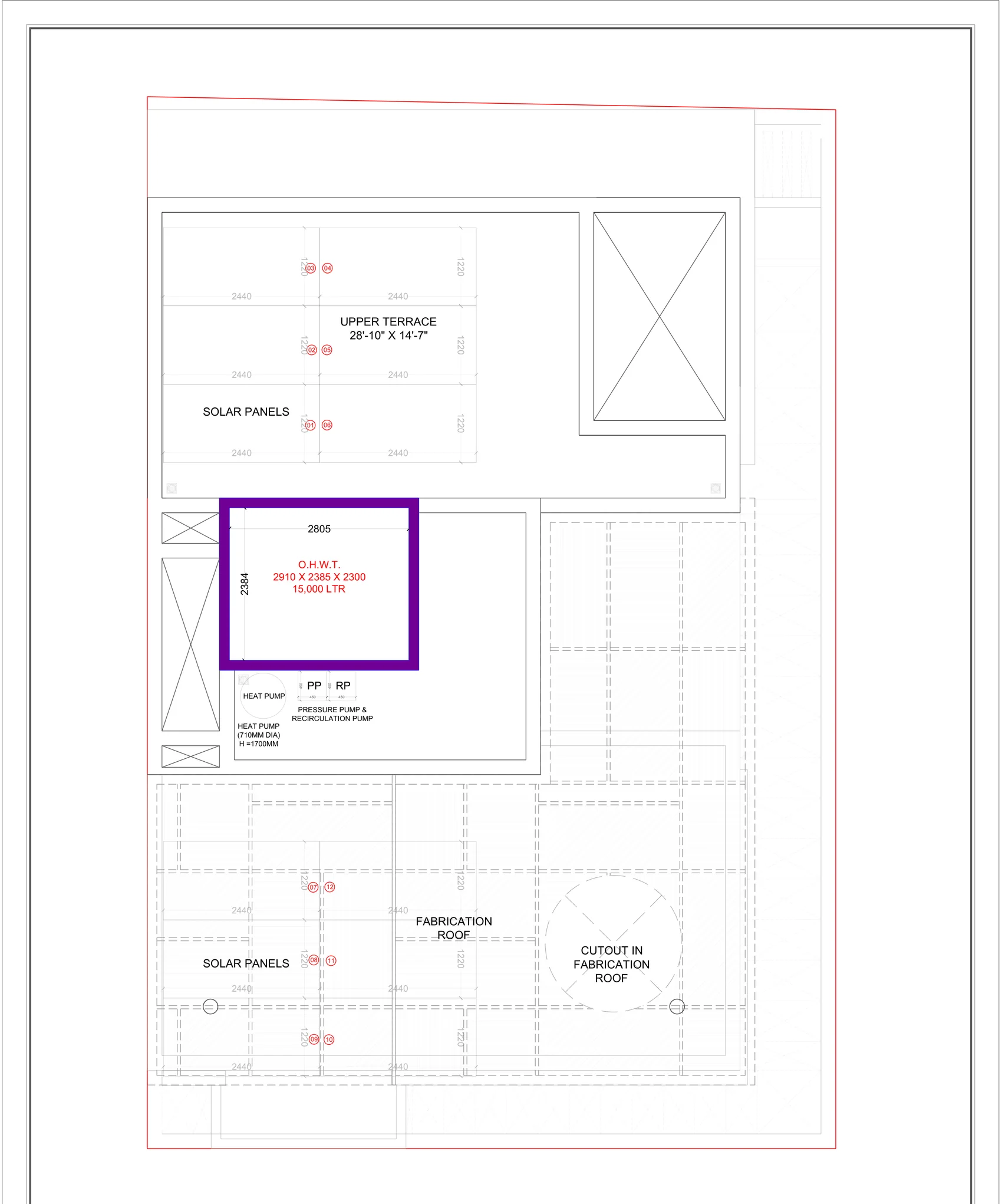 Vritta roof plan